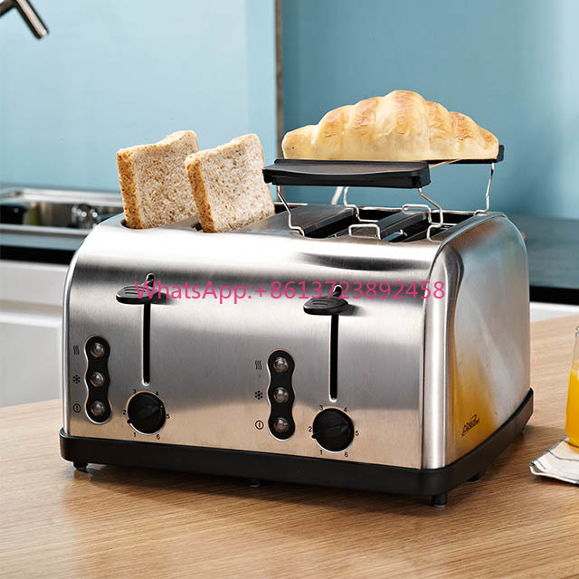Toaster 4 Slice - 4-sneden elektrische broodrooster en grill, grote