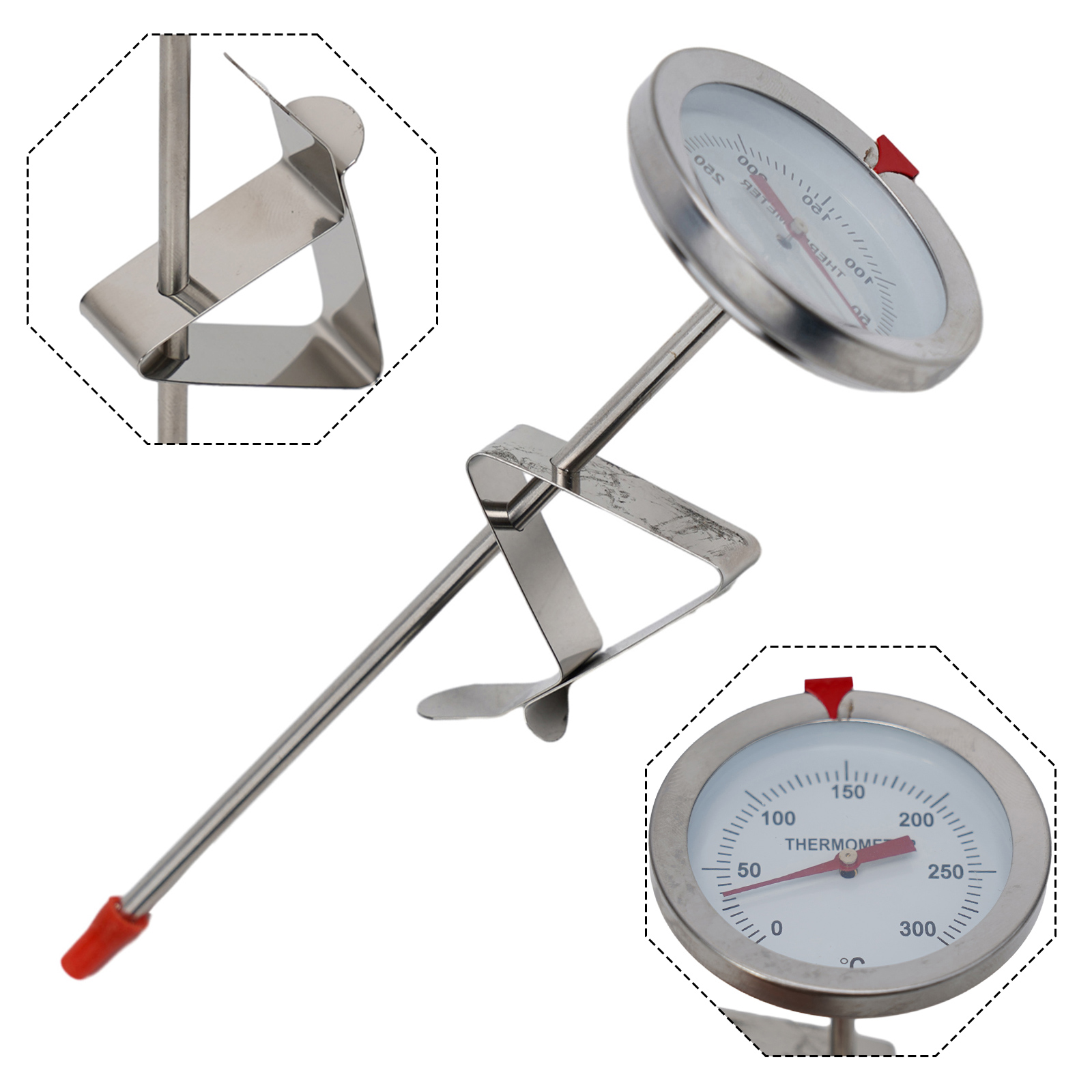 Kitchen Appliances For Cooking - Roestvrijstalen sondethermometer Keukengereedschap Kooktemperatuurmeter 0 ~