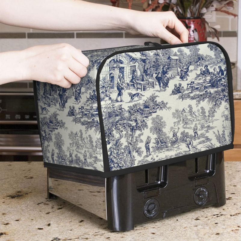 Toaster 4 Slice - Toile De Jouy Broodroosterhoes Broodroosterbeschermer Machinewasbaar