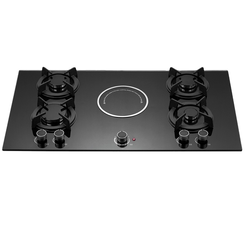 Kitchen Appliances Built In - Inbouw gasfornuis met glazen bovenblad, 5