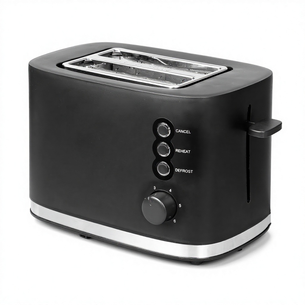 Toaster 4 Slice - Elektrische broodrooster, ontbijtmachine, automatisch, plug-in, roestvrij