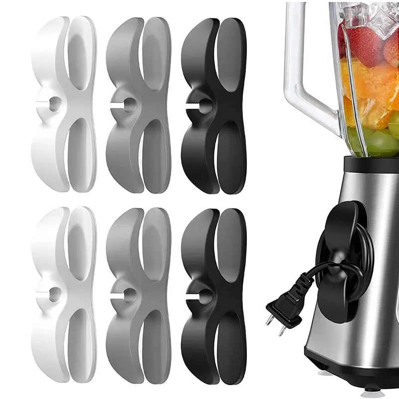 Kitchen Appliances Holder - MAOYYE 6pcs/4pcs Kabelhaspel Kabelcliphouder Kabelorganizer Eenvoudig