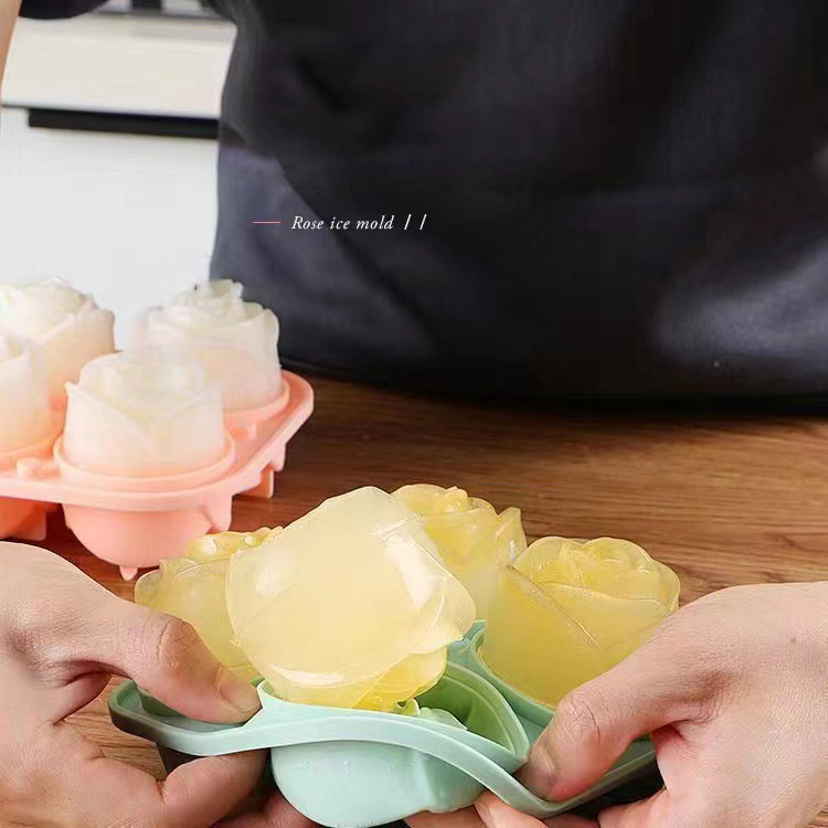 3D Rose Ice Mallen 4 Gaten Ijs - Kitchen Appliances Holder recensie en prijs