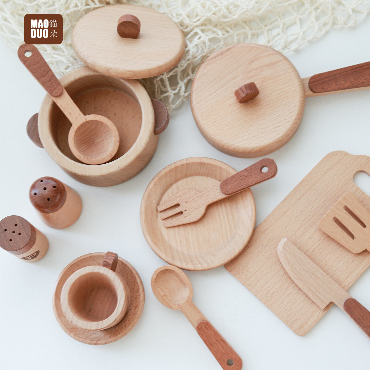 Maoduo Toys Beukenhouten Kinde - Kitchen Appliances And Utensils recensie en prijs