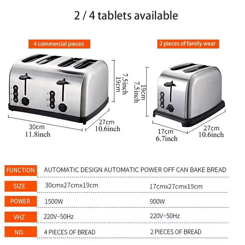 4-sneden huishoudelijke elektr - Toaster 4 Slice recensie en prijs