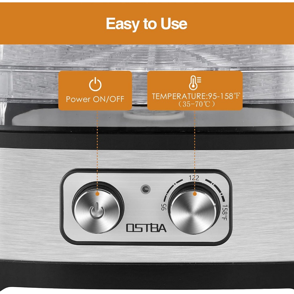 Elektrische voedseldroger met  - Dehydrator Tray Electric recensie en prijs