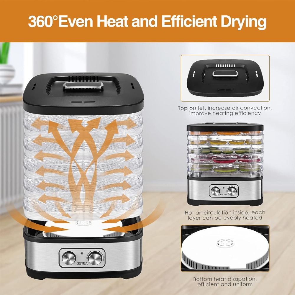 Elektrische voedseldroger met  - Dehydrator Tray Electric recensie en prijs