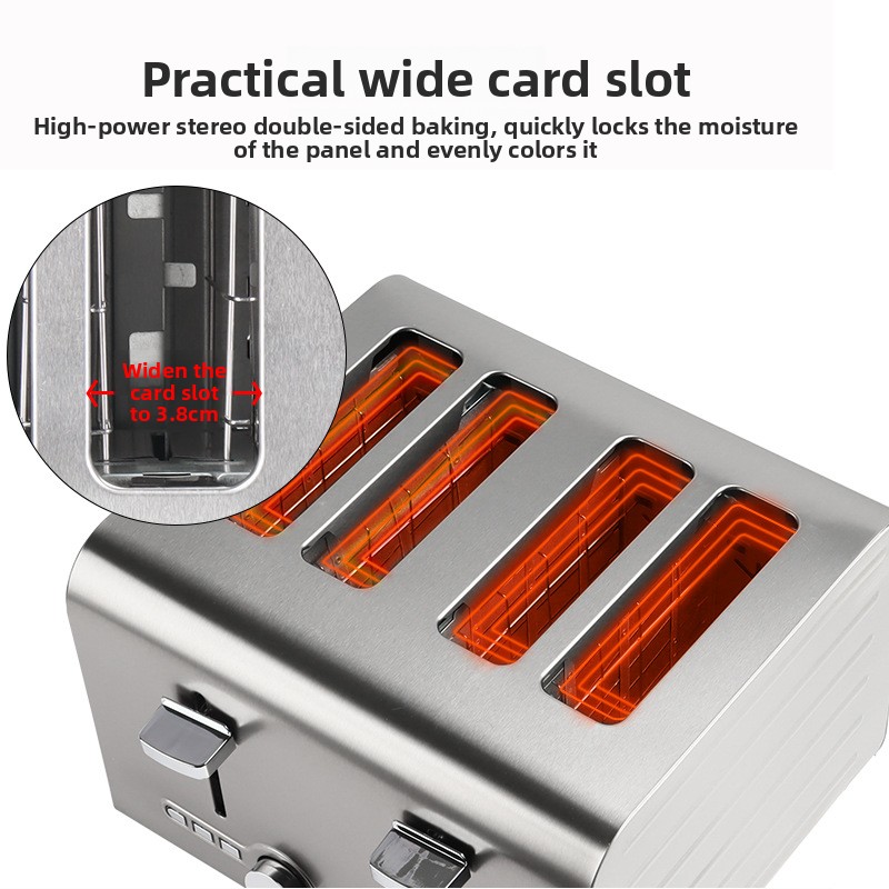 Volledig automatische roestvri - Toaster 4 Slice recensie en prijs