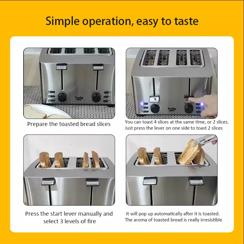 Commercieel hotel en thuis 4-s - Toaster 4 Slice recensie en prijs